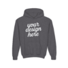 6281199421225793208_2048.webp Youth Customizable Hooded Sweatshirt - Perfect for Gifts, Birthday, School Events, Sports Teams, Casual Wear