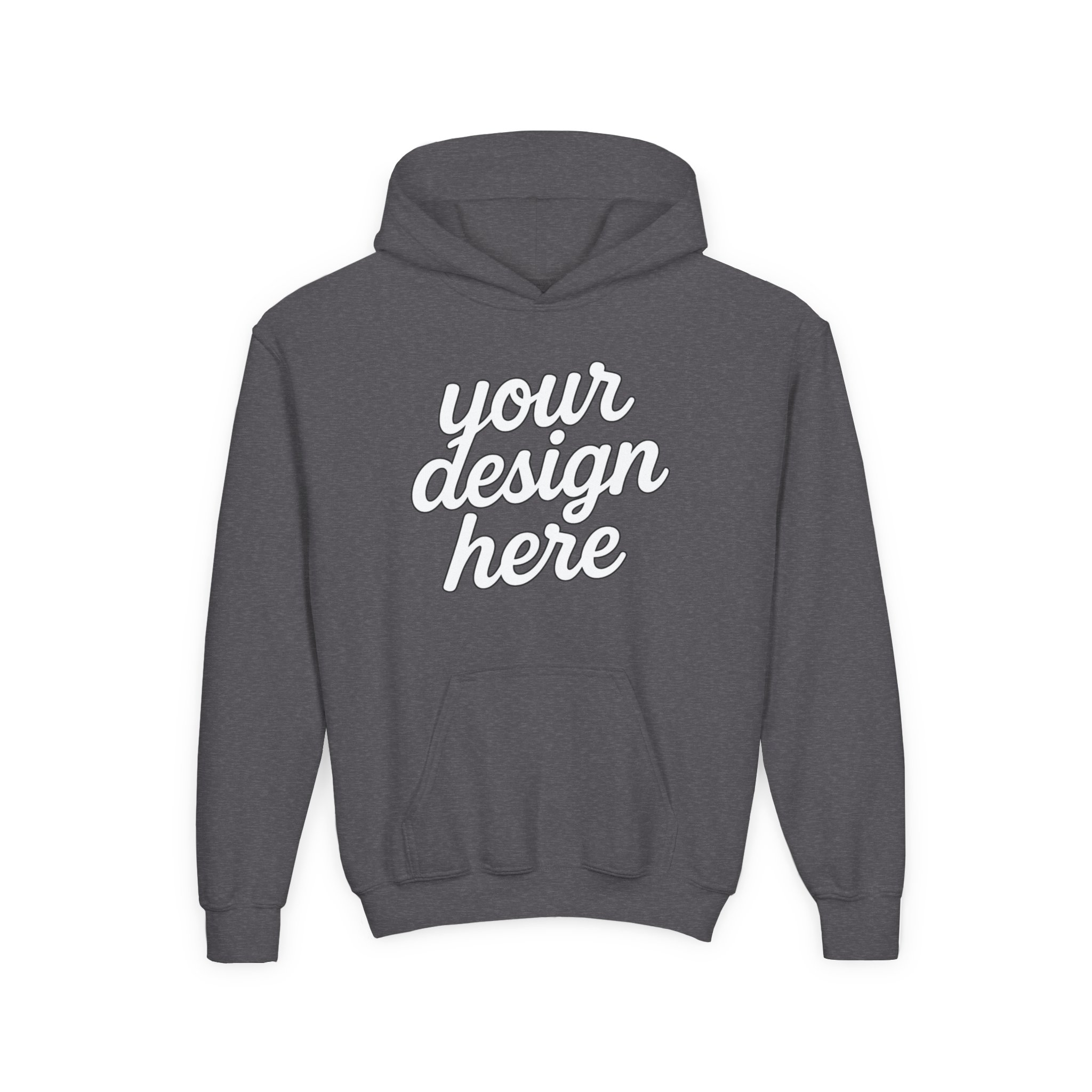 6281199421225793208_2048.webp Youth Customizable Hooded Sweatshirt - Perfect for Gifts, Birthday, School Events, Sports Teams, Casual Wear