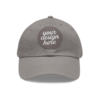 6306399098436769737_2048.webp Dad Hat with Custom Leather Patch, Personalized Gift for Dad, Casual Summer Hat, Adjustable Cap, Father's Day Gift, Gift for Him