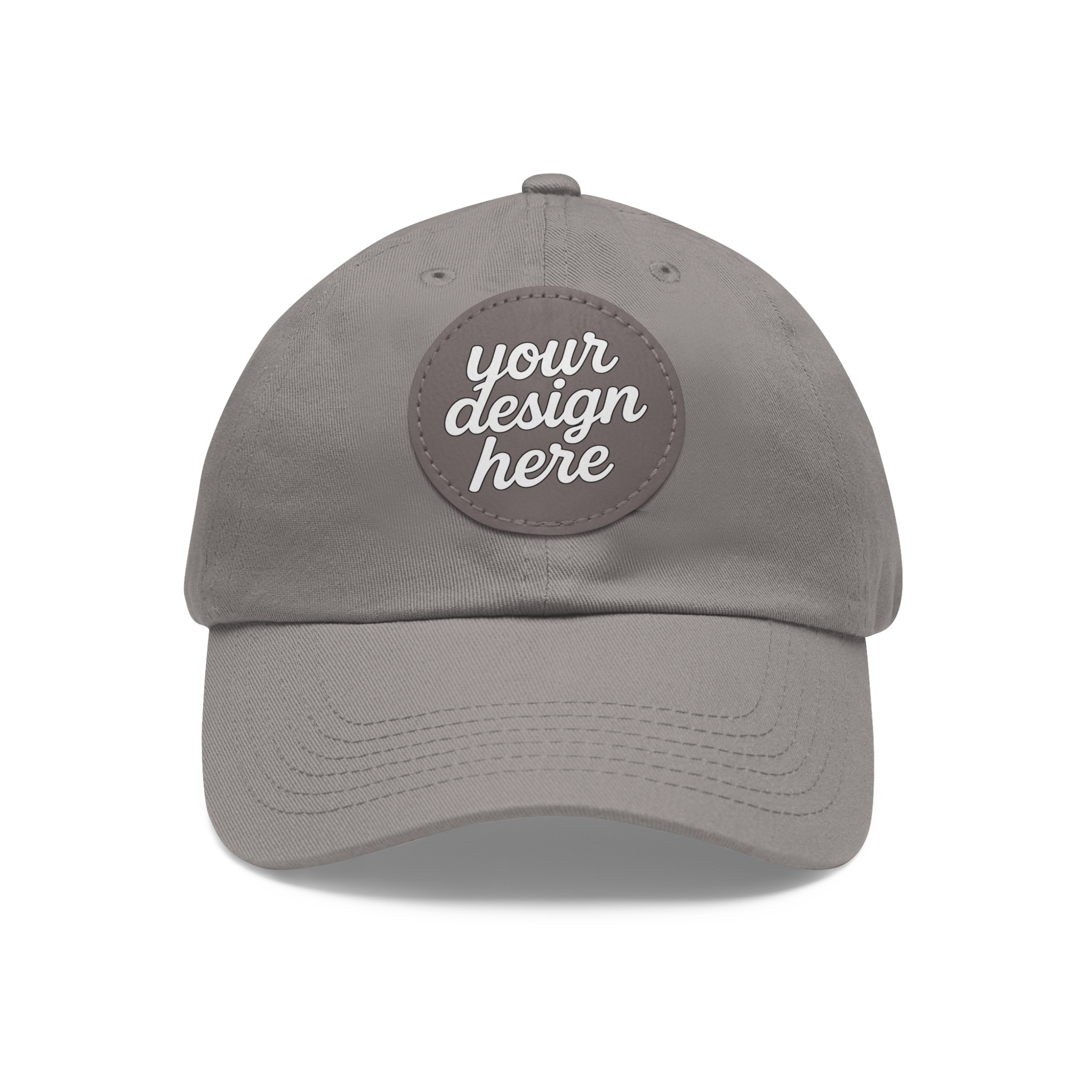 6306399098436769737_2048.webp Dad Hat with Custom Leather Patch, Personalized Gift for Dad, Casual Summer Hat, Adjustable Cap, Father's Day Gift, Gift for Him