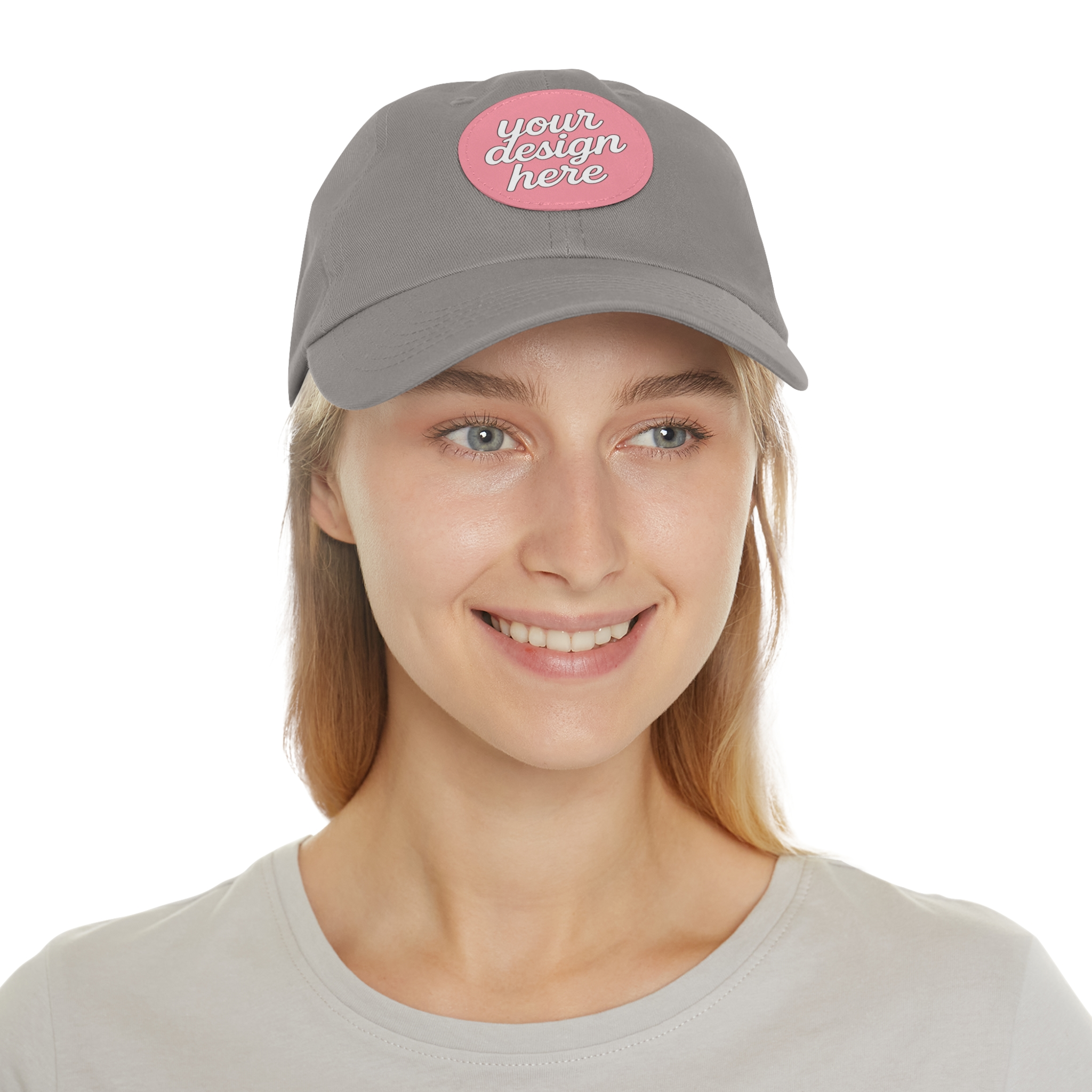 6369039491130727636_2048.webp Dad Hat with Custom Leather Patch, Personalized Gift for Dad, Casual Summer Hat, Adjustable Cap, Father's Day Gift, Gift for Him
