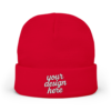 6439169233826021527_2048.webp Custom Embroidered Knit Beanie, Winter Beanie Hat, Personalized Gift, Cozy Hat, Stylish Headwear for Cold Weather