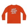 6707246575839372543_2048.webp Custom Youth Long Sleeve Tee for Active Kids, Personalized Athletic Shirt, Ideal for Sports, Birthdays, Gifts, Family Events