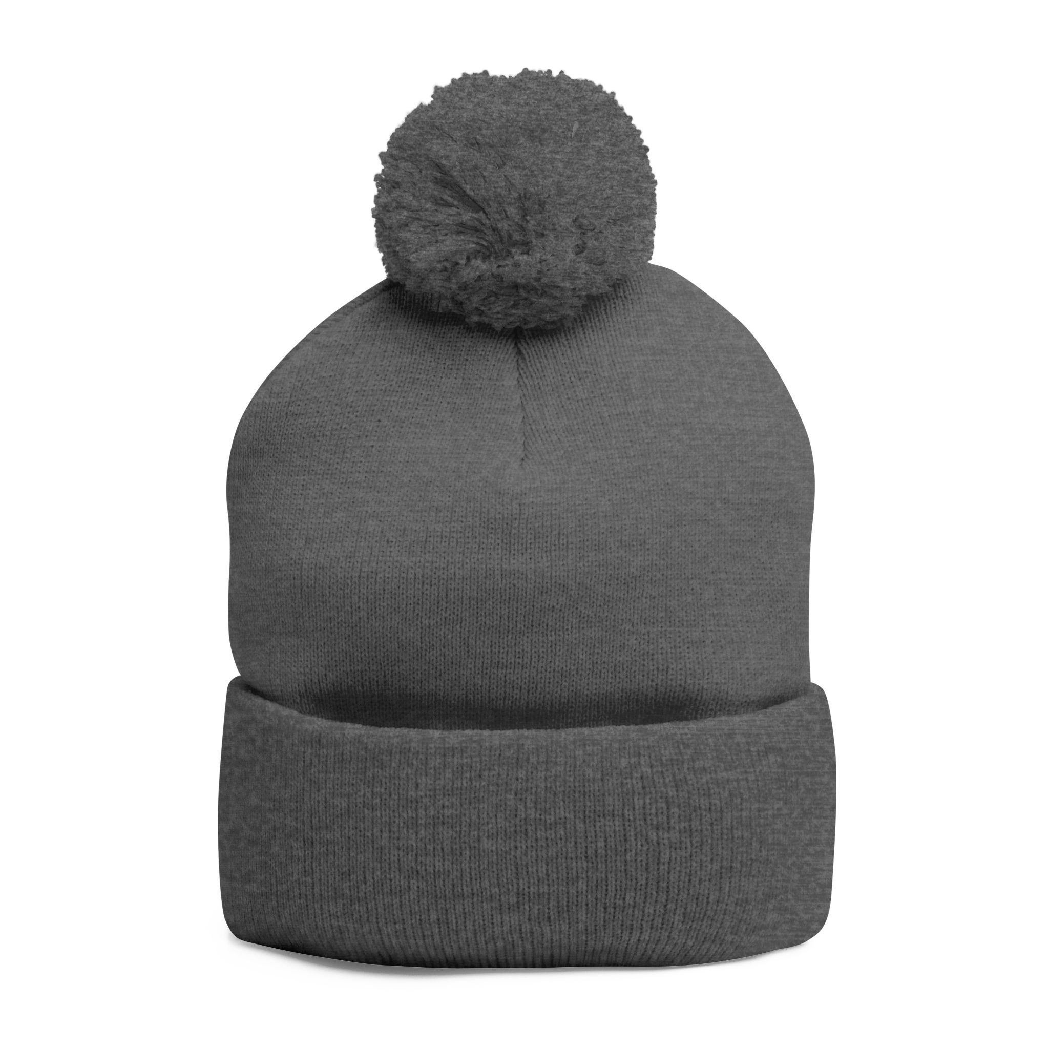 6785944917669252251_2048.webp Cozy Pom-Pom Knit Cap - Custom Embroidered Beanie, Winter Fashion Accessory, Gift for Him/Her, Winter Hat, Casual Headwear
