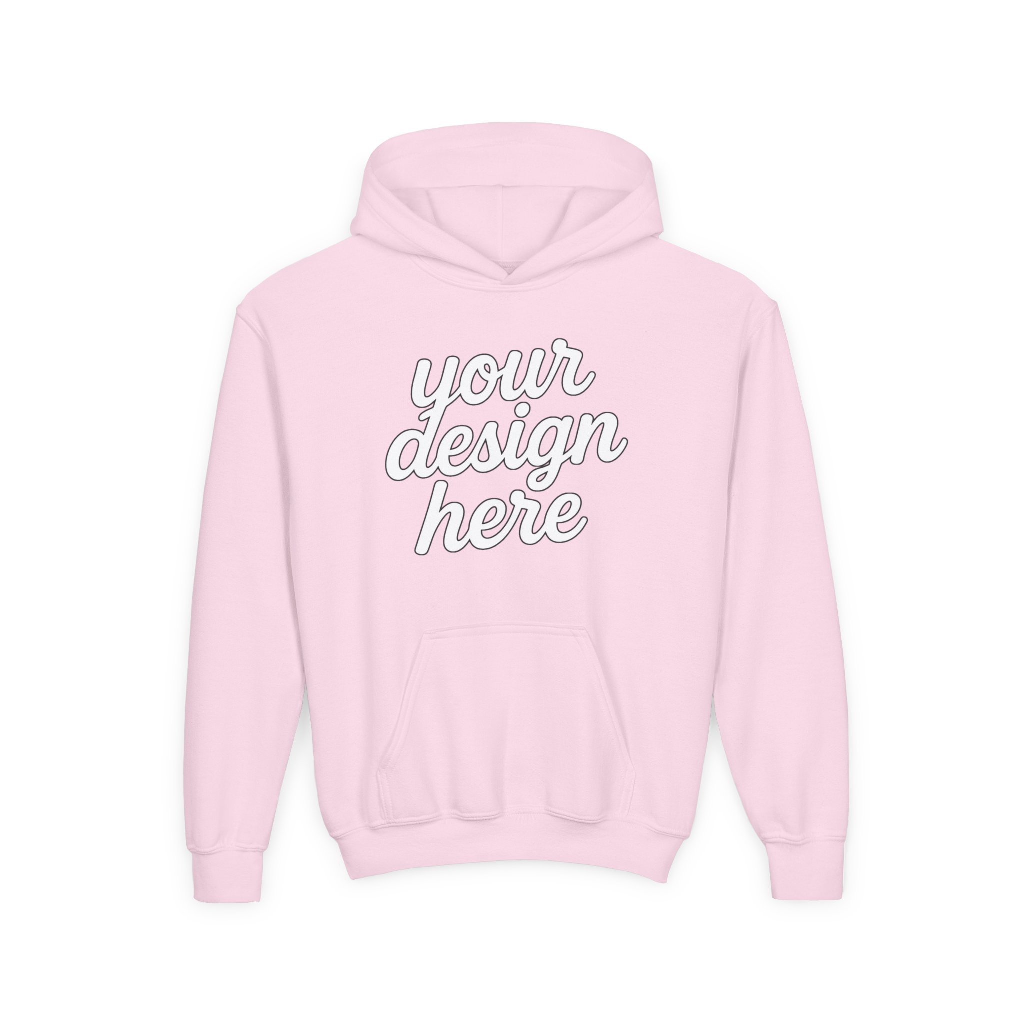 680246855182896147_2048.webp Youth Customizable Hooded Sweatshirt - Perfect for Gifts, Birthday, School Events, Sports Teams, Casual Wear