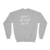 6892994271601830737_2048.jpeg Youth Crewneck Sweatshirt, Cozy Kids Fashion, Personalized Gift, Customizable Sweatshirt, Perfect for School, Casual Wear, Birthdays