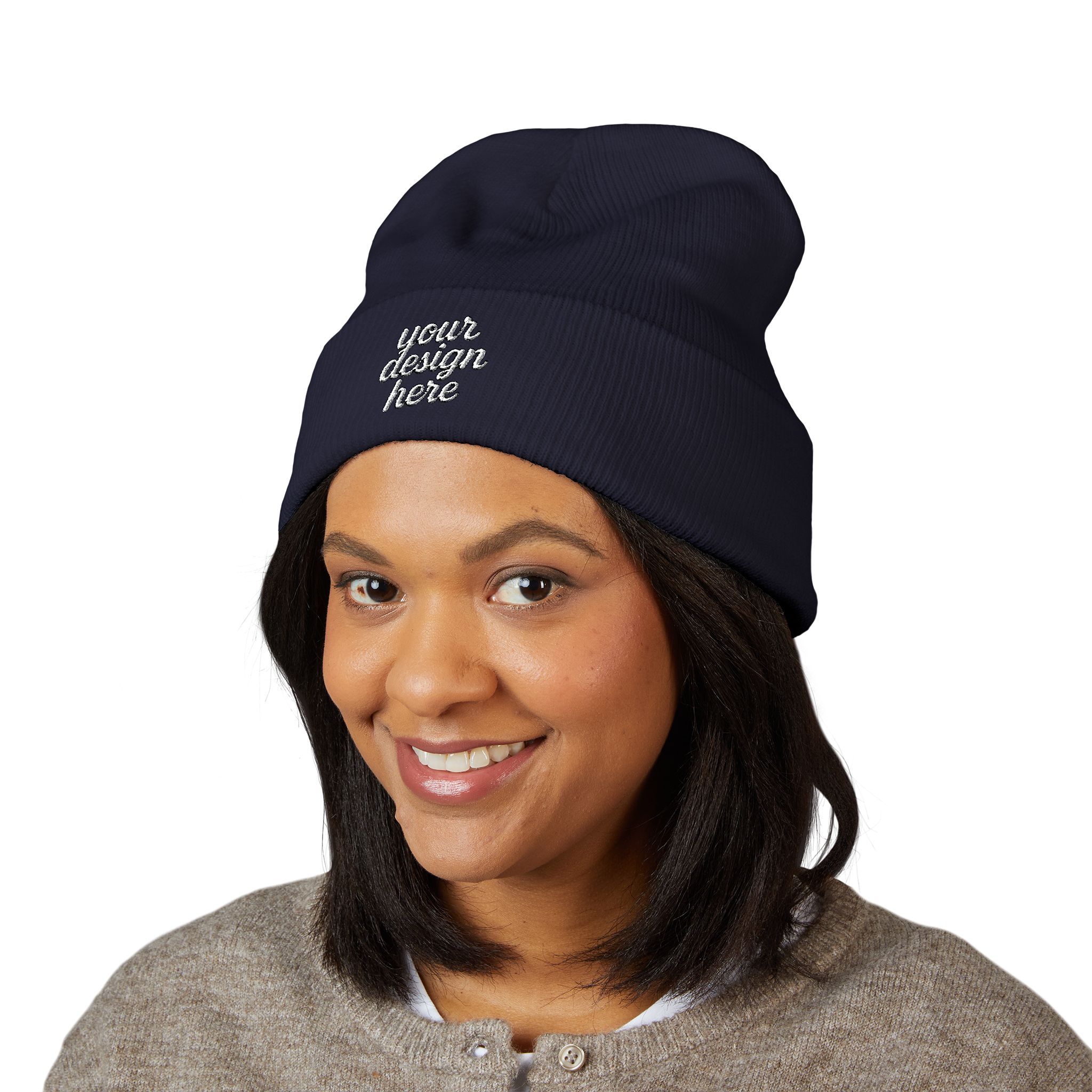 7178105894133480493_2048.webp Embroidered Classic Cuffed Beanie for Cozy Winter Days, Fashion Accessories, Gifts for Him/Her, Outdoor Activities, Casual Style