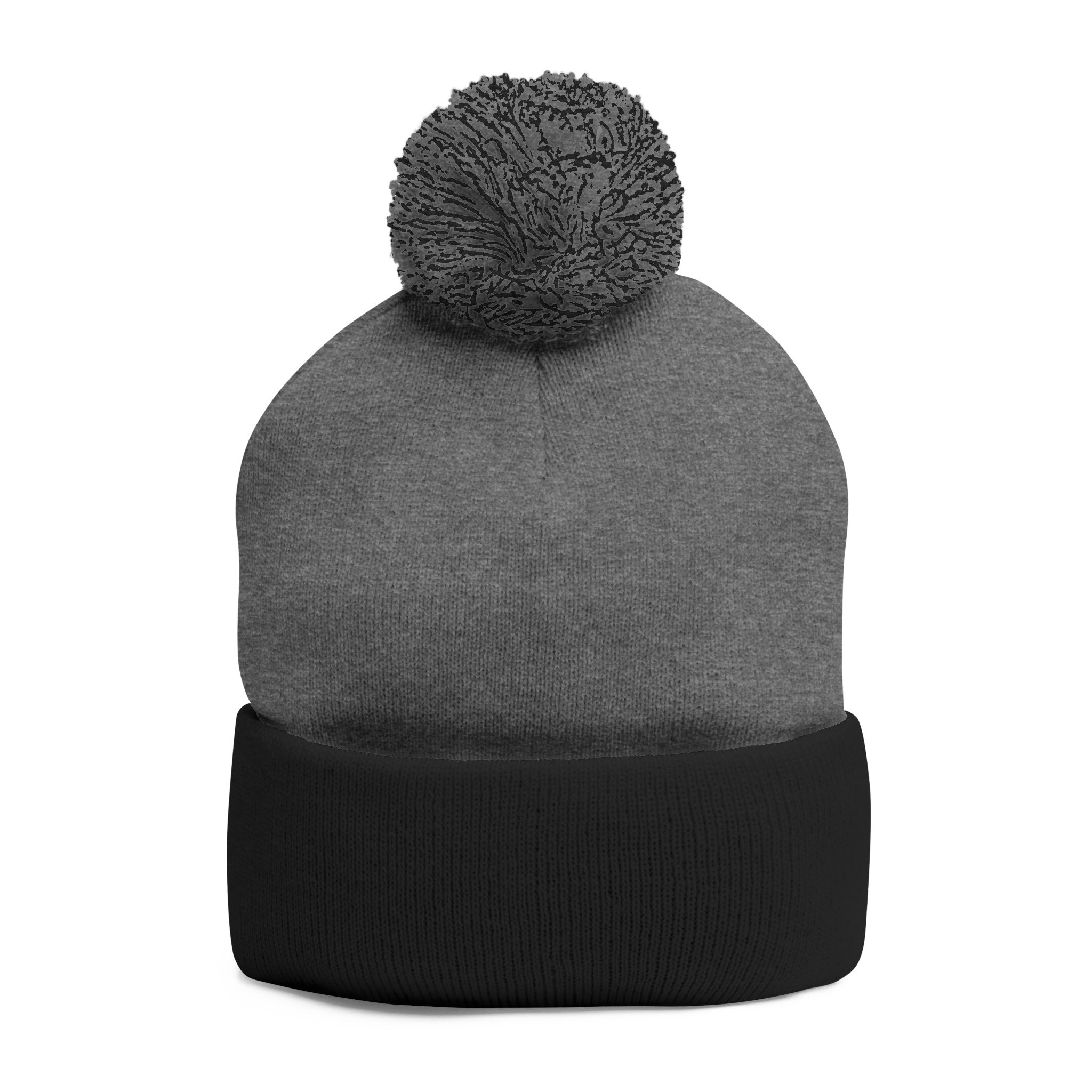 7186014645217116295_2048.webp Cozy Pom-Pom Knit Cap - Custom Embroidered Beanie, Winter Fashion Accessory, Gift for Him/Her, Winter Hat, Casual Headwear