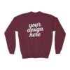 7295421066749459077_2048.jpeg Youth Crewneck Sweatshirt, Cozy Kids Fashion, Personalized Gift, Customizable Sweatshirt, Perfect for School, Casual Wear, Birthdays