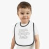 7502266000047427261_2048.jpeg Baby Bibs, Personalized Baby Shower Gift, Cute Infant Apparel, Stylish Feeding Accessory, Unique Baby Gift Idea