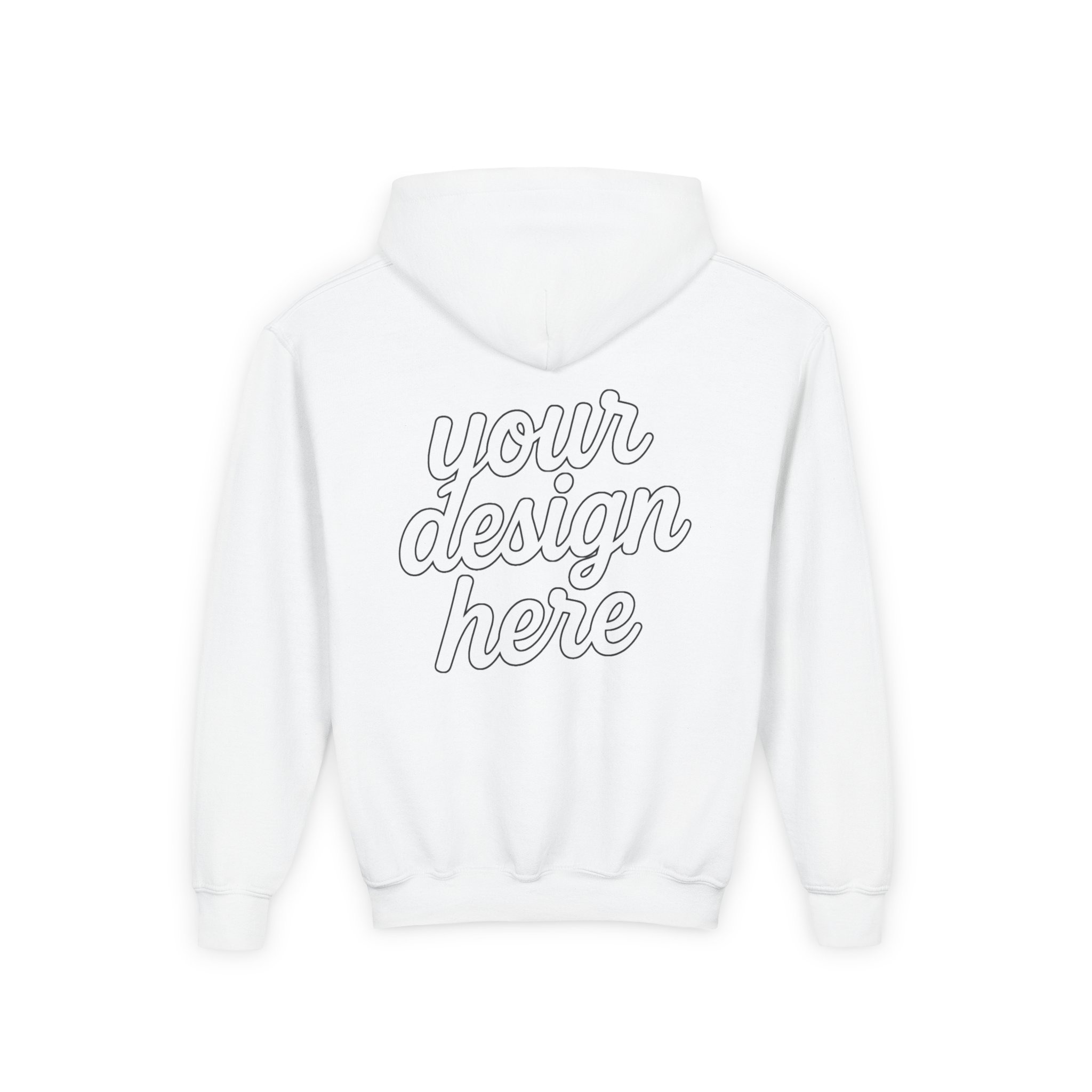 Customizable Youth Hoodie with Stylish Text Design, Personalized Gift, Trendy Streetwear, Perfect for Birthdays, Festive Celebrations, [...]