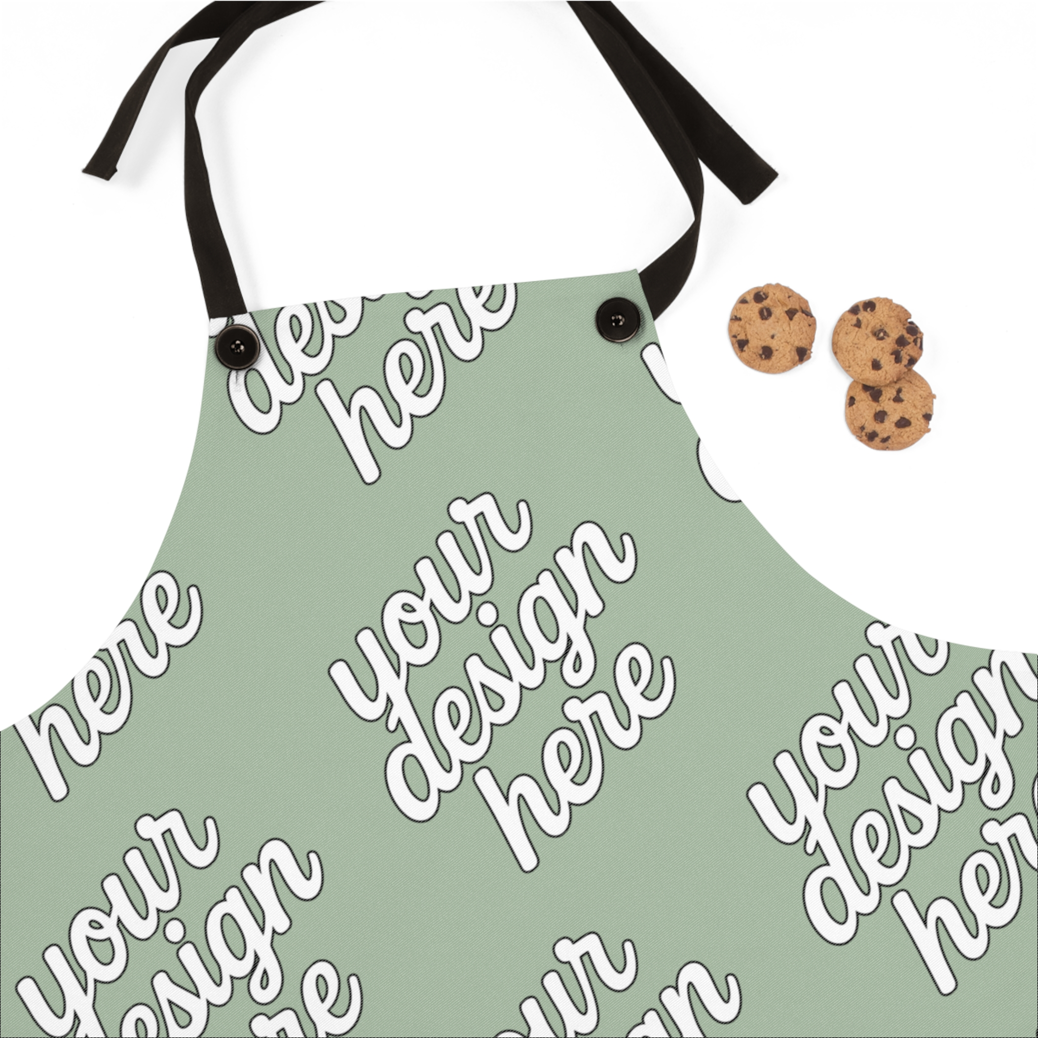 8017086776428181884_2048.webp Chef Apron with Unique One-Sided Print - Ideal for Cooking and Baking Enthusiasts
