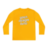 8032871920906104642_2048.webp Custom Youth Long Sleeve Tee for Active Kids, Personalized Athletic Shirt, Ideal for Sports, Birthdays, Gifts, Family Events