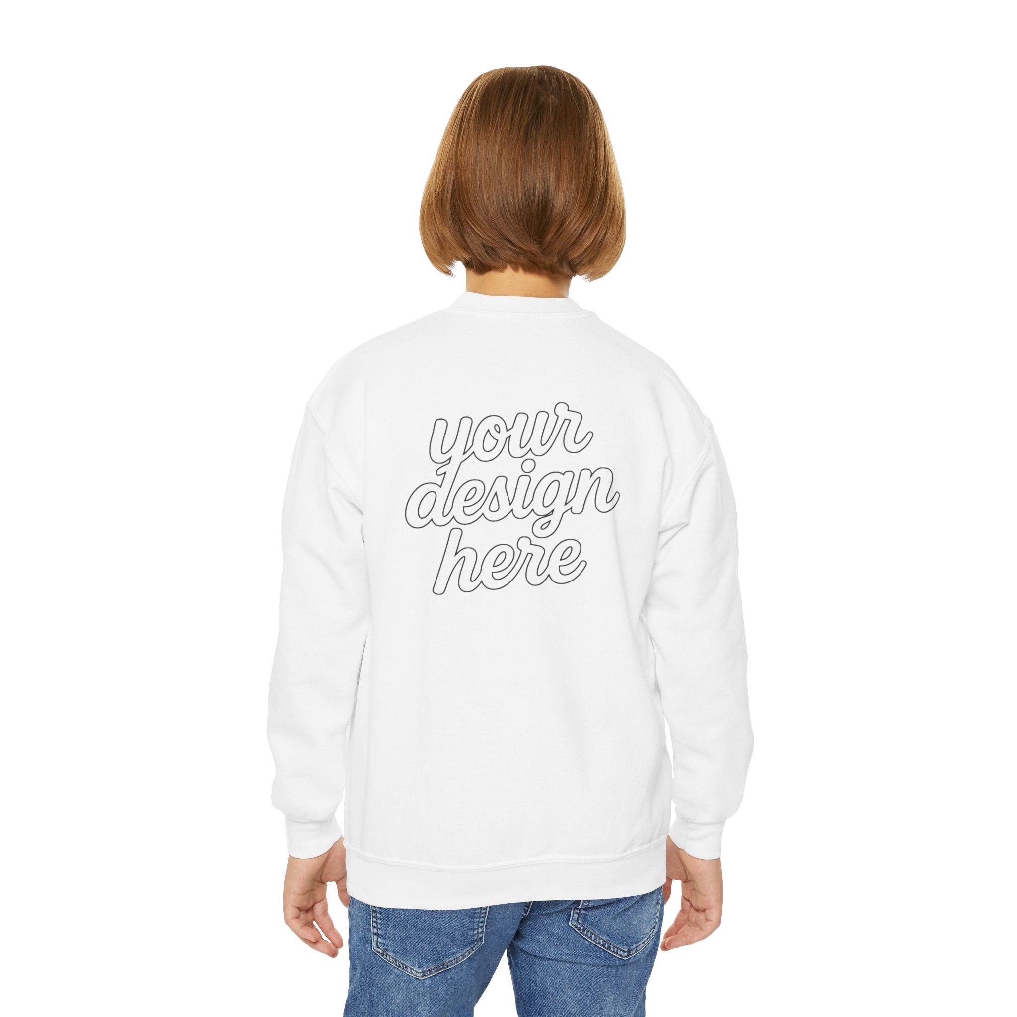 8282417188899886297_2048.jpeg Youth Crewneck Sweatshirt, Cozy Kids Fashion, Personalized Gift, Customizable Sweatshirt, Perfect for School, Casual Wear, Birthdays