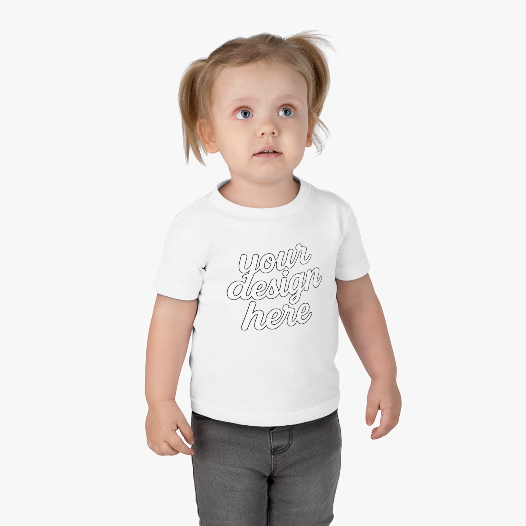 8306283229922761874_2048.jpeg Cute Infant Cotton Jersey Tee, Baby Shower Gift, Toddler Apparel, Customizable Tee, First Birthday Outfit