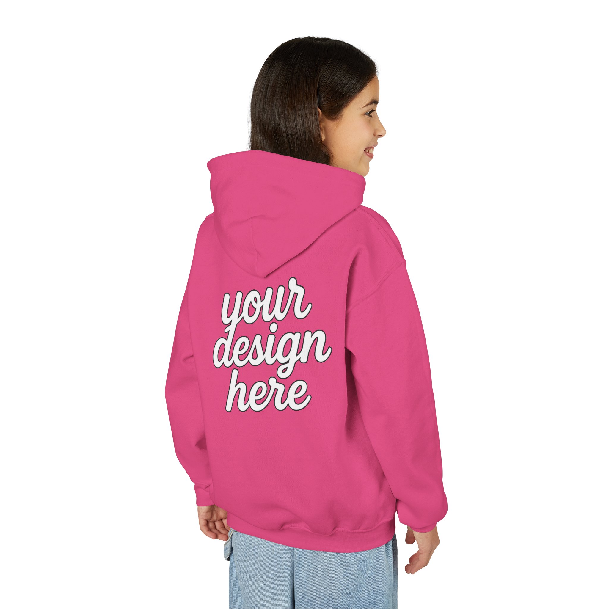 Customizable Youth Hoodie with Stylish Text Design, Personalized Gift, Trendy Streetwear, Perfect for Birthdays, Festive Celebrations, [...]