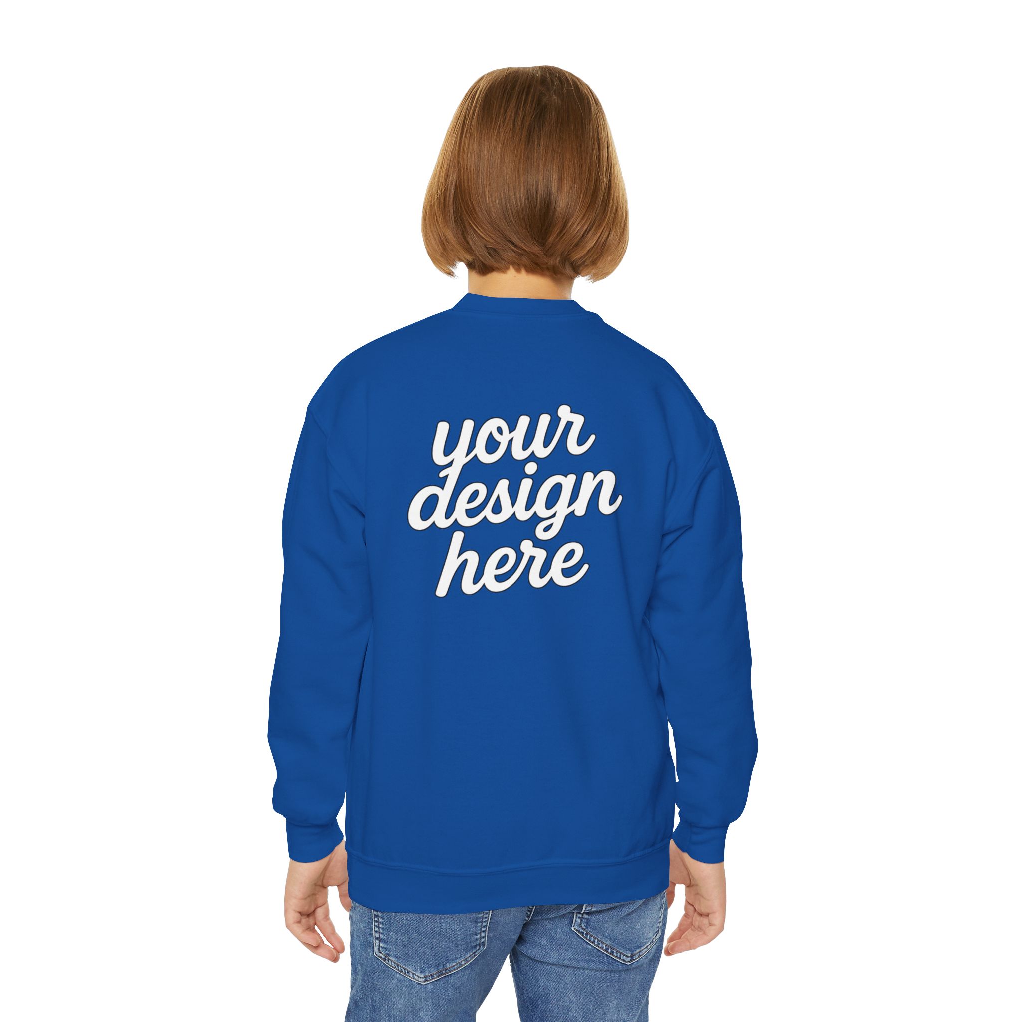 8371243705296066668_2048.jpeg Youth Crewneck Sweatshirt, Cozy Kids Fashion, Personalized Gift, Customizable Sweatshirt, Perfect for School, Casual Wear, Birthdays