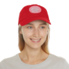 8717078662747015350_2048.webp Dad Hat with Custom Leather Patch, Personalized Gift for Dad, Casual Summer Hat, Adjustable Cap, Father's Day Gift, Gift for Him