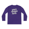 8794280933830295066_2048.webp Custom Youth Long Sleeve Tee for Active Kids, Personalized Athletic Shirt, Ideal for Sports, Birthdays, Gifts, Family Events