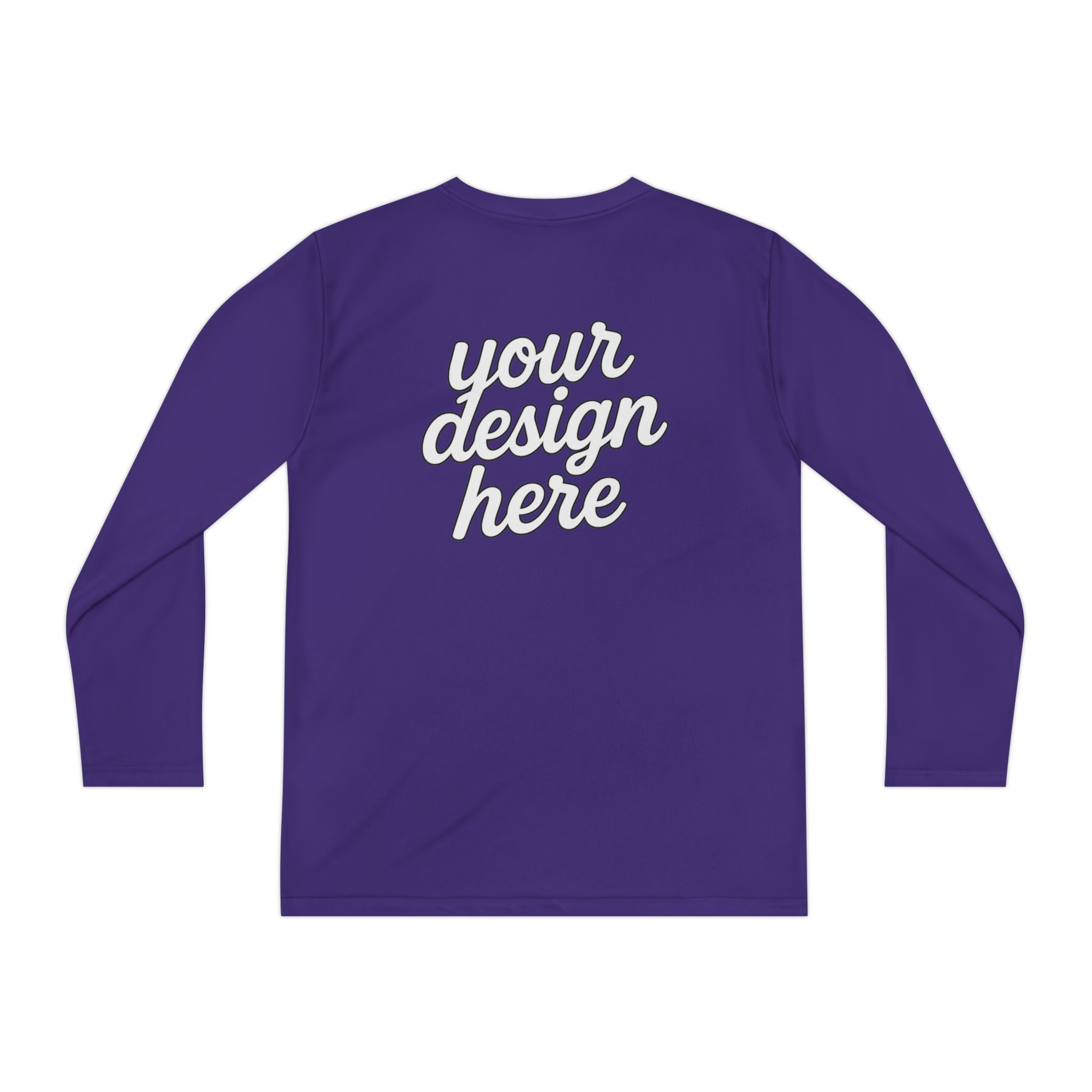 8794280933830295066_2048.webp Custom Youth Long Sleeve Tee for Active Kids, Personalized Athletic Shirt, Ideal for Sports, Birthdays, Gifts, Family Events