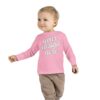 9143773982976103515_2048.jpeg Customizable Toddler Long Sleeve Tee, Kids Fashion, Personalized Gift, Birthday Outfit, Playtime Wear, Baby Shower