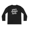 9350986349991769502_2048.webp Custom Youth Long Sleeve Tee for Active Kids, Personalized Athletic Shirt, Ideal for Sports, Birthdays, Gifts, Family Events