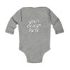 9373599108398358618_2048.jpeg Custom Infant Long Sleeve Bodysuit, Baby Shower Gift, Personalized Baby Outfit, Newborn Clothes, Cute Baby Fashion