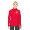 9449072010809593451_2048.jpeg Ladies Quarter-Zip Pullover with Inspirational Quote, Cozy Activewear for Women, Perfect for Gifts, Workout, Casual Wear, Stylish Layering