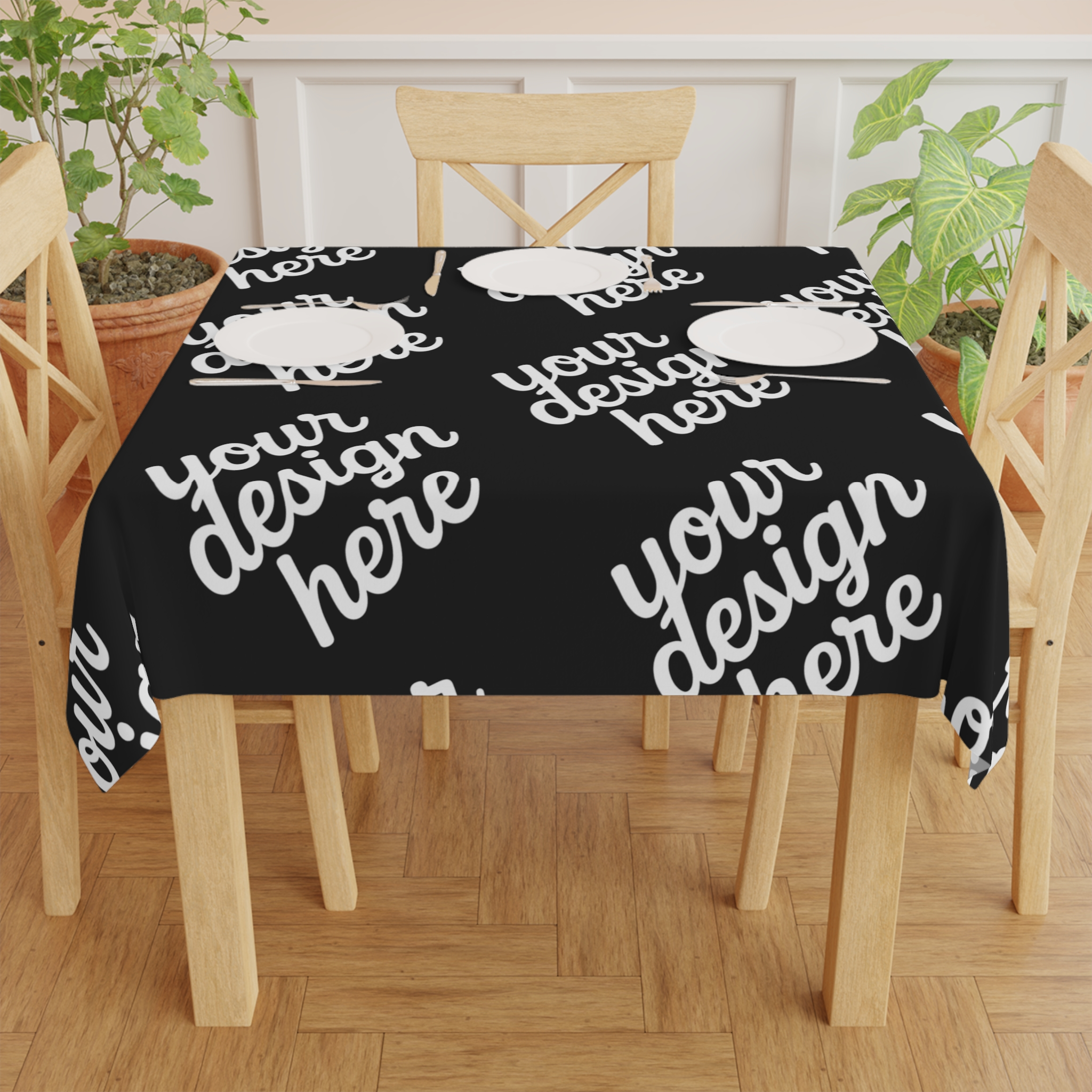 9711050259724752673_2048.webp Tablecloth - Modern Vibrant Full-Print Dining Experience - 100% Polyester - Housewarming, Birthdays, Festive Occasions - Easy Care