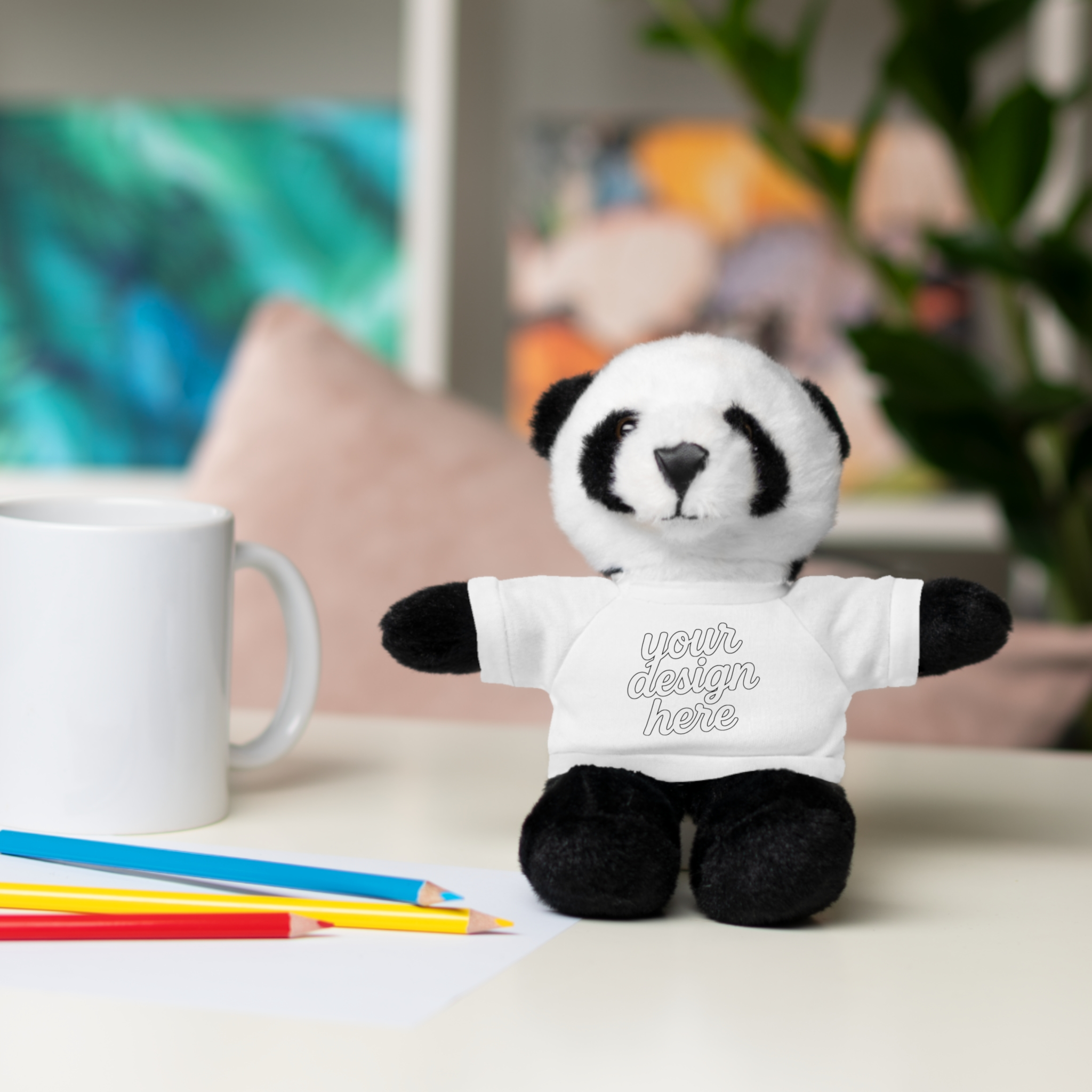 10239345075746234794_2048.webp Customizable Stuffed Animals - Personalized Teddy Bear with Tee, Gift for Kids, Birthday, Special Occasions, Cuddly Companion