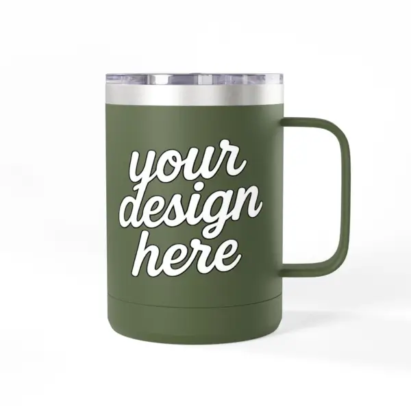 Personalized Coffee Mug Tumbler, Custom Travel Mug, Insulated Coffee Cup, Gift for Coffee Lovers, Custom Design Option