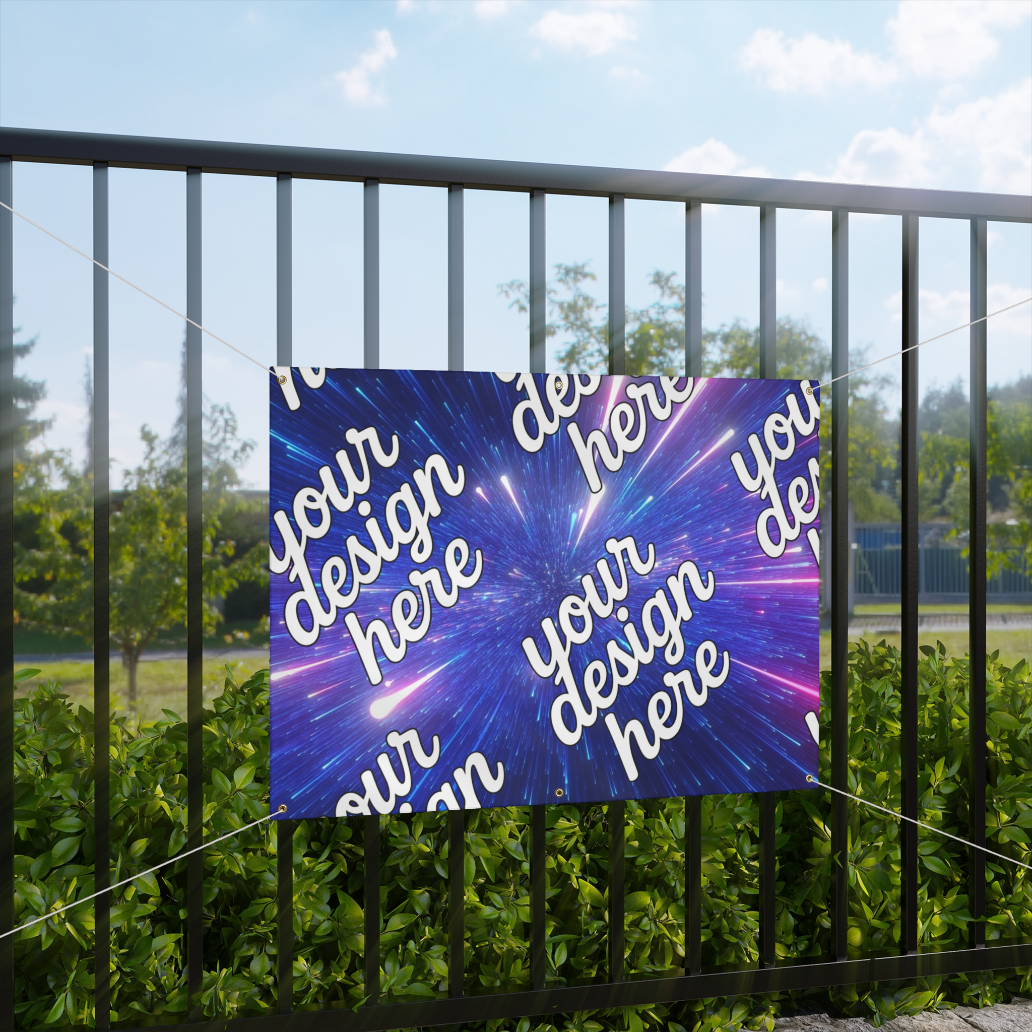 10803008237741146264_2048.webp Cosmic Matte Banner – Colorful Light Burst Design for Events and Parties