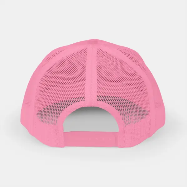 Trucker Cap with Mesh Back and Adjustable Snap Closure