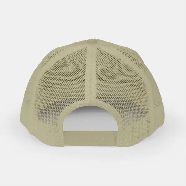 Trucker Cap with Mesh Back and Adjustable Snap Closure