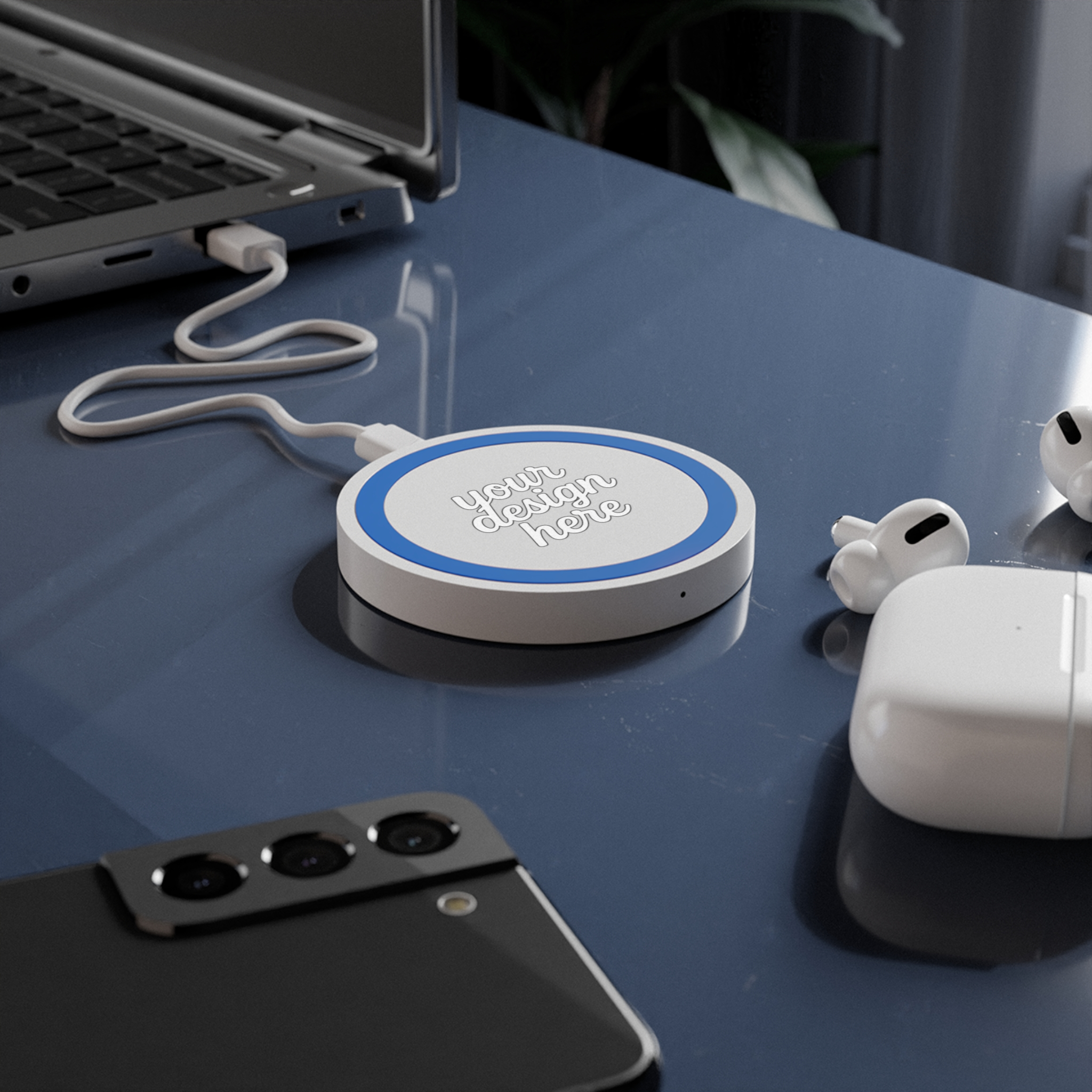 11580641744605495815_2048.webp Sleek Wireless Charging Pad for Home & Office, Phone Charger, Personalized Gift, Eco-Friendly Tech, Birthday, Christmas