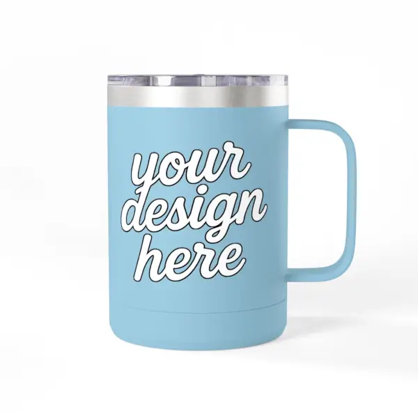 Personalized Coffee Mug Tumbler, Custom Travel Mug, Insulated Coffee Cup, Gift for Coffee Lovers, Custom Design Option