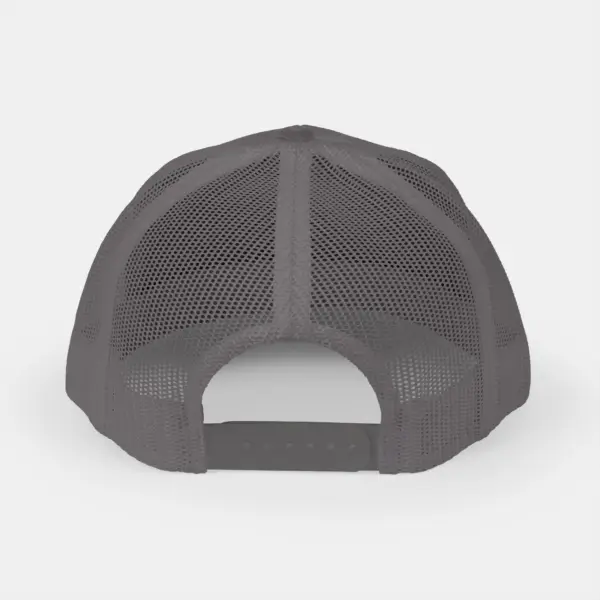 Trucker Cap with Mesh Back and Adjustable Snap Closure