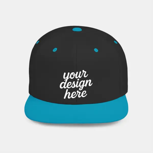 Snapback Cap - Undervisor Structured High-Profile Hat for Adults