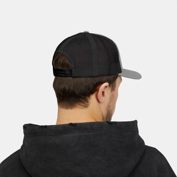 Trucker Cap with Mesh Back and Adjustable Snap Closure