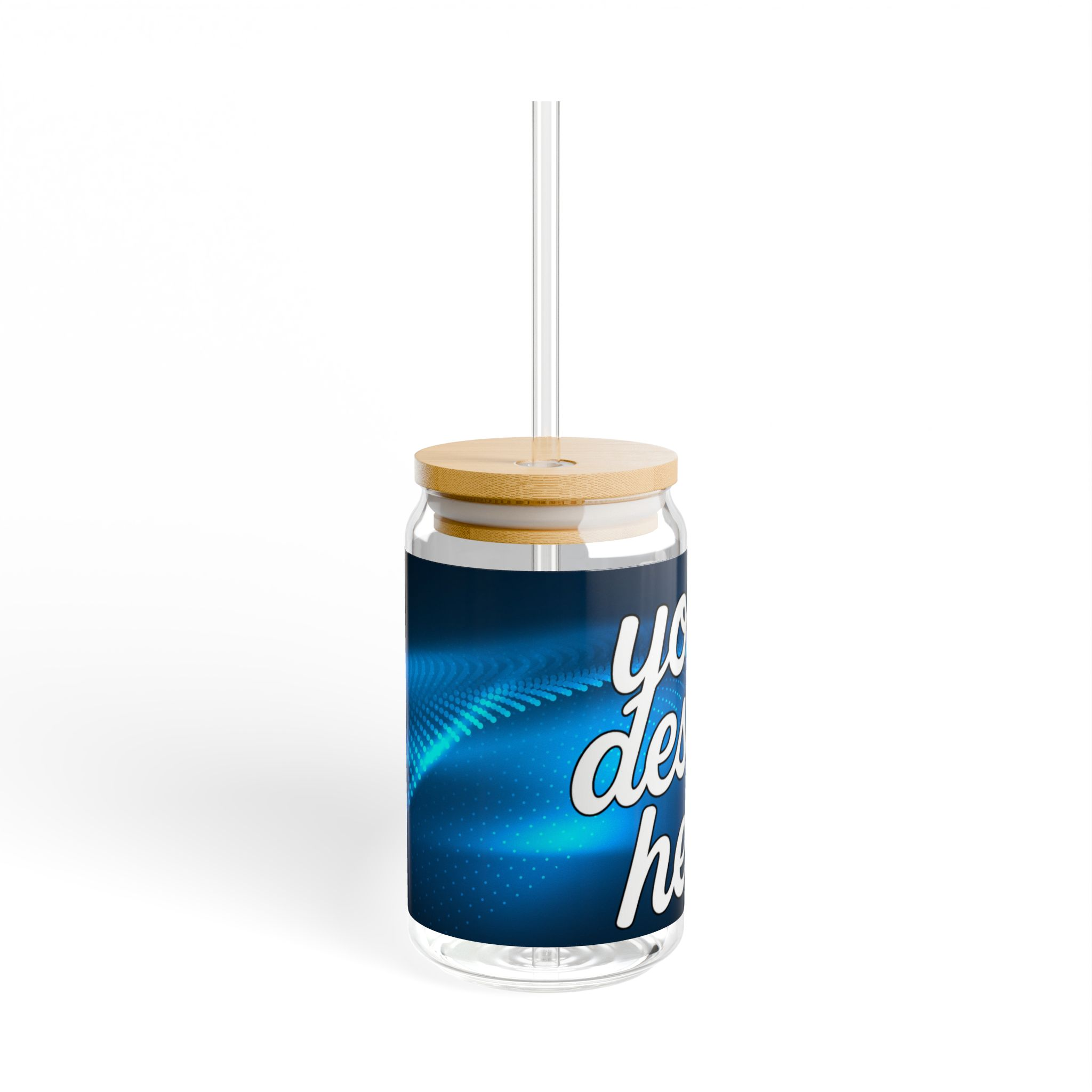 12053958531782533994_2048.webp Personalized 16oz Sipper Glass, Customizable Drinkware, Perfect Gift for Coffee Lovers, Stylish Hydration, Ideal for Home & Office