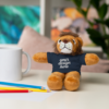 12429009918535252215_2048.webp Customizable Stuffed Animals - Personalized Teddy Bear with Tee, Gift for Kids, Birthday, Special Occasions, Cuddly Companion