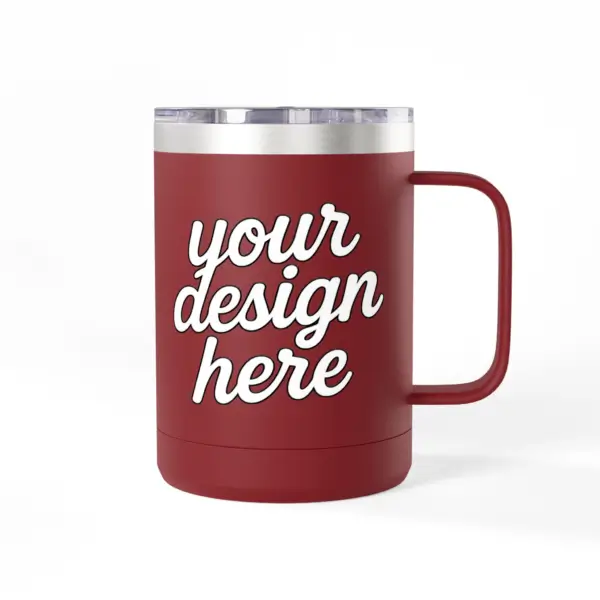 Personalized Coffee Mug Tumbler, Custom Travel Mug, Insulated Coffee Cup, Gift for Coffee Lovers, Custom Design Option