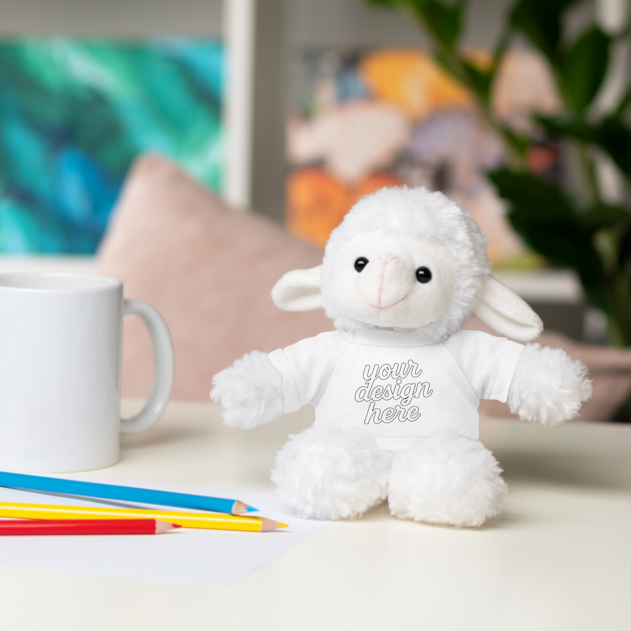 12575197632666642786_2048.webp Customizable Stuffed Animals - Personalized Teddy Bear with Tee, Gift for Kids, Birthday, Special Occasions, Cuddly Companion