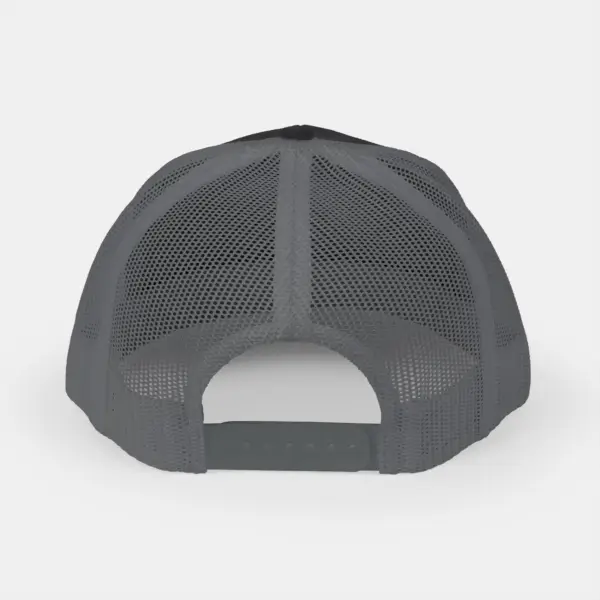 Trucker Cap with Mesh Back and Adjustable Snap Closure