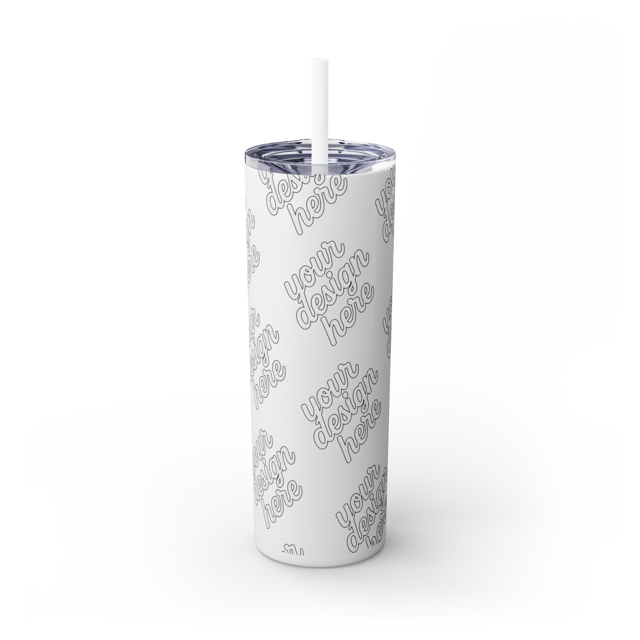 13057250647355162275_2048.webp Personalized Skinny Tumbler with Straw, Custom Drinkware for On-the-Go, Ideal for Gifts, Parties, and Everyday Use
