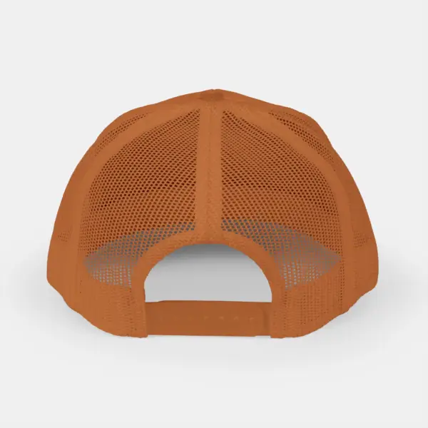 Trucker Cap with Mesh Back and Adjustable Snap Closure
