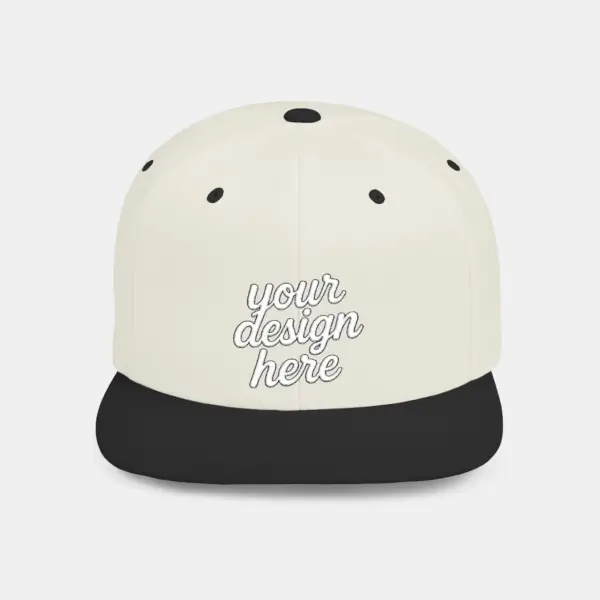 Snapback Cap - Undervisor Structured High-Profile Hat for Adults