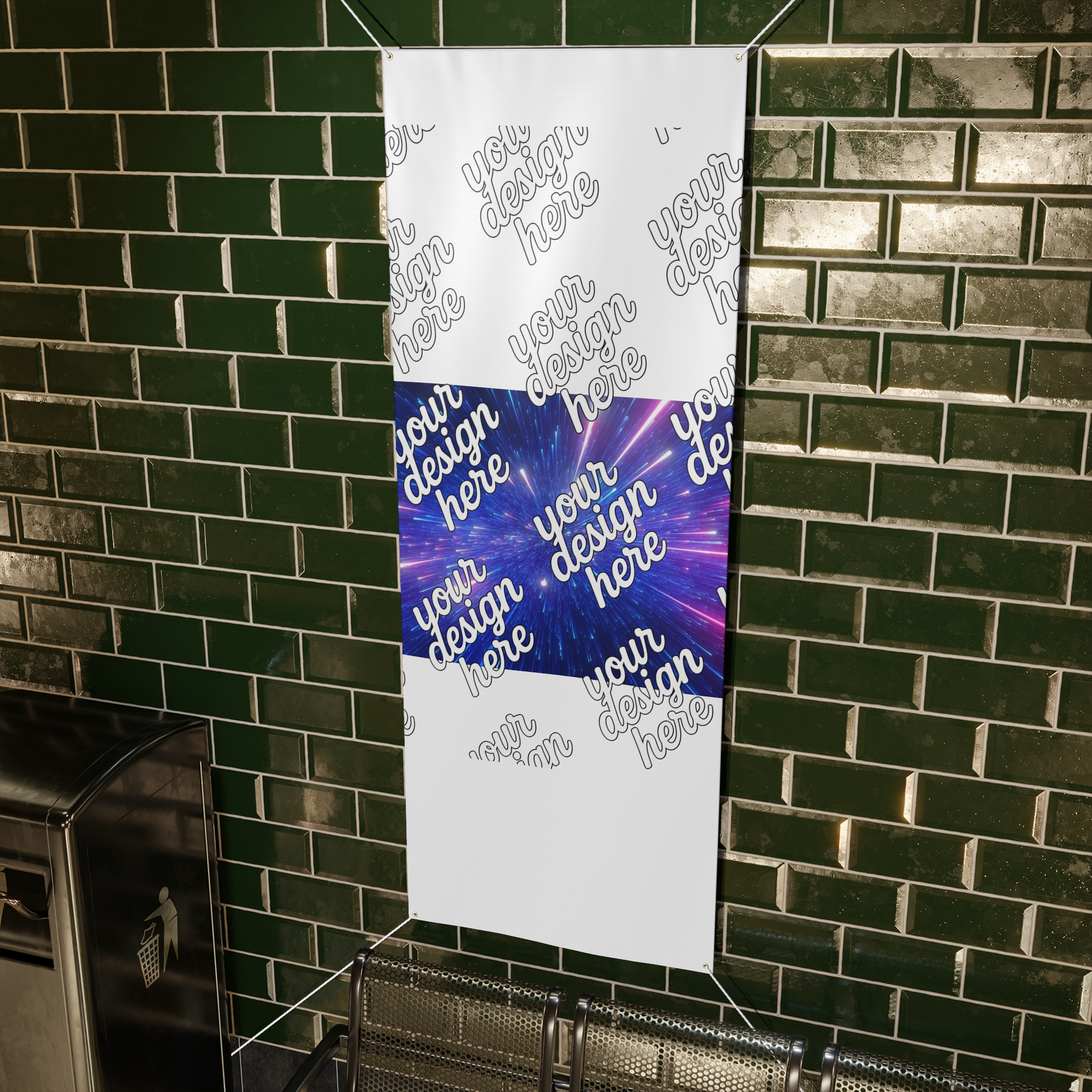 14377013585196016087_2048.webp Cosmic Matte Banner – Colorful Light Burst Design for Events and Parties