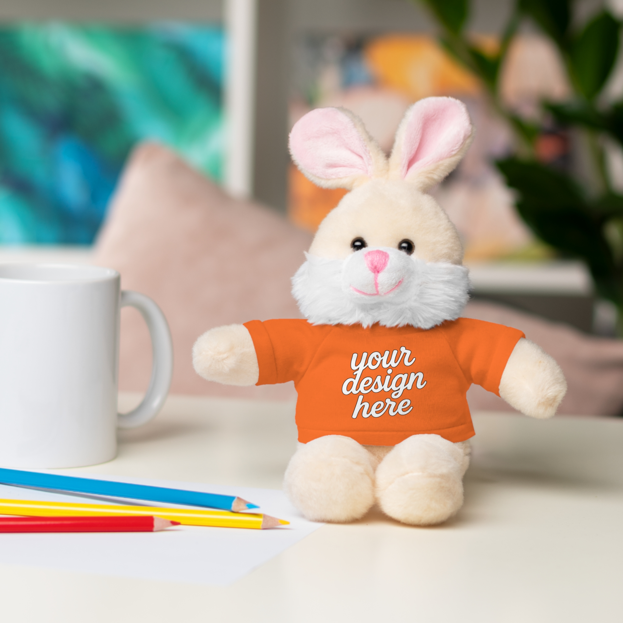 14575566566311199500_2048.webp Customizable Stuffed Animals - Personalized Teddy Bear with Tee, Gift for Kids, Birthday, Special Occasions, Cuddly Companion