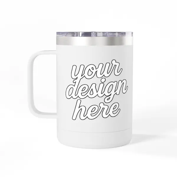 Personalized Coffee Mug Tumbler, Custom Travel Mug, Insulated Coffee Cup, Gift for Coffee Lovers, Custom Design Option